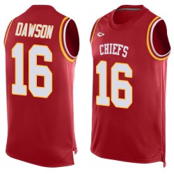 Limited Men's Len Dawson Red Jersey - #16 Football Kansas City Chiefs Player Name & Number Tank Top