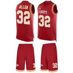 Limited Men's Marcus Allen Red Jersey - #32 Football Kansas City Chiefs Tank Top Suit