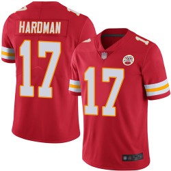 Limited Men's Mecole Hardman Red Home Jersey - #17 Football Kansas City Chiefs Vapor Untouchable