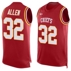 Limited Men's Marcus Allen Red Jersey - #32 Football Kansas City Chiefs Player Name & Number Tank Top