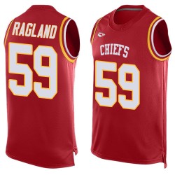 Limited Men's Reggie Ragland Red Jersey - #59 Football Kansas City Chiefs Player Name & Number Tank Top