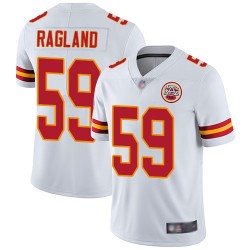 Limited Men's Reggie Ragland White Road Jersey - #59 Football Kansas City Chiefs Vapor Untouchable