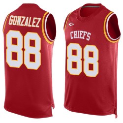Limited Men's Tony Gonzalez Red Jersey - #88 Football Kansas City Chiefs Player Name & Number Tank Top