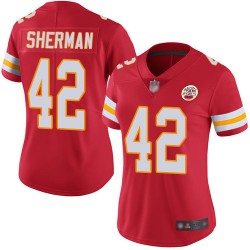 Limited Women's Anthony Sherman Red Home Jersey - #42 Football Kansas City Chiefs Vapor Untouchable