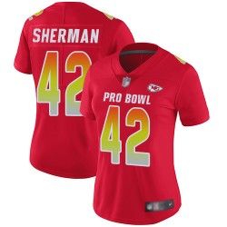Limited Women's Anthony Sherman Red Jersey - #42 Football Kansas City Chiefs AFC 2019 Pro Bowl