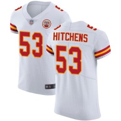 Elite Men's Anthony Hitchens White Road Jersey - #53 Football Kansas City Chiefs Vapor Untouchable
