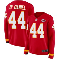 Limited Women's Dorian O'Daniel Red Jersey - #44 Football Kansas City Chiefs Therma Long Sleeve
