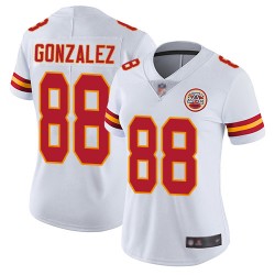 Elite Women's Tony Gonzalez White Road Jersey - #88 Football Kansas City Chiefs Vapor Untouchable