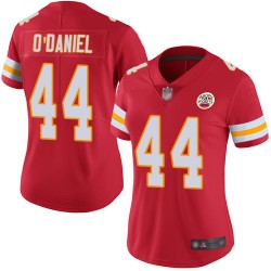Limited Women's Dorian O'Daniel Red Home Jersey - #44 Football Kansas City Chiefs Vapor Untouchable