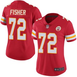 Limited Women's Eric Fisher Red Home Jersey - #72 Football Kansas City Chiefs Vapor Untouchable