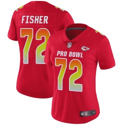 Limited Women's Eric Fisher Red Jersey - #72 Football Kansas City Chiefs AFC 2019 Pro Bowl