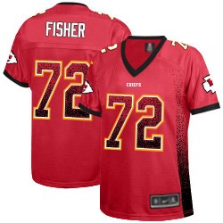 Elite Women's Eric Fisher Red Jersey - #72 Football Kansas City Chiefs Drift Fashion