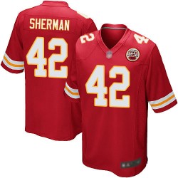 Game Men's Anthony Sherman Red Home Jersey - #42 Football Kansas City Chiefs