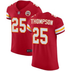 Elite Men's Darwin Thompson Red Home Jersey - #25 Football Kansas City Chiefs Vapor Untouchable