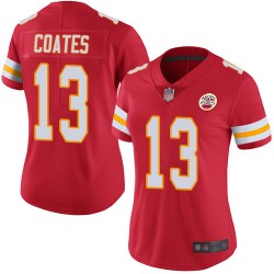 Limited Women's Sammie Coates Red Home Jersey - #13 Football Kansas City Chiefs Vapor Untouchable
