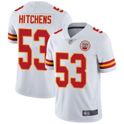 Limited Youth Anthony Hitchens White Road Jersey - #53 Football Kansas City Chiefs Vapor Untouchable