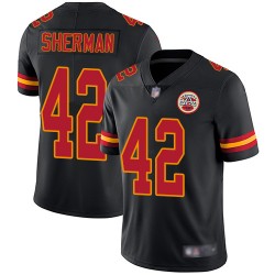 Limited Youth Anthony Sherman Black Jersey - #42 Football Kansas City Chiefs Rush Vapor Untouchable