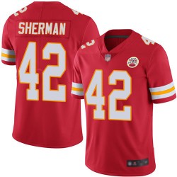 Limited Youth Anthony Sherman Red Home Jersey - #42 Football Kansas City Chiefs Vapor Untouchable