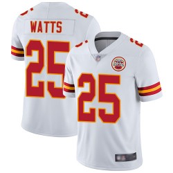 Limited Youth Armani Watts White Road Jersey - #25 Football Kansas City Chiefs Vapor Untouchable