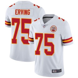 Limited Youth Cameron Erving White Road Jersey - #75 Football Kansas City Chiefs Vapor Untouchable