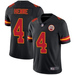 Limited Youth Chad Henne Black Jersey - #4 Football Kansas City Chiefs Rush Vapor Untouchable