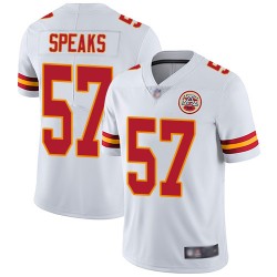 Limited Youth Breeland Speaks White Road Jersey - #57 Football Kansas City Chiefs Vapor Untouchable