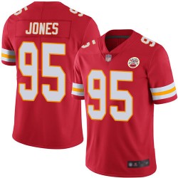 Limited Youth Chris Jones Red Home Jersey - #95 Football Kansas City Chiefs Vapor Untouchable