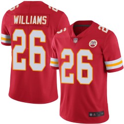 Limited Youth Damien Williams Red Home Jersey - #26 Football Kansas City Chiefs Vapor Untouchable