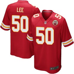 Game Men's Darron Lee Red Home Jersey - #50 Football Kansas City Chiefs
