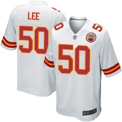 Game Men's Darron Lee White Road Jersey - #50 Football Kansas City Chiefs