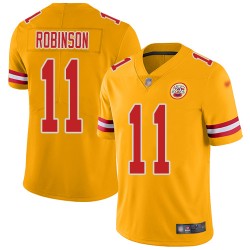 Limited Youth Demarcus Robinson Gold Jersey - #11 Football Kansas City Chiefs Inverted Legend