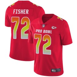Limited Youth Eric Fisher Red Jersey - #72 Football Kansas City Chiefs AFC 2019 Pro Bowl
