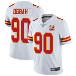 Limited Youth Emmanuel Ogbah White Road Jersey - #90 Football Kansas City Chiefs Vapor Untouchable