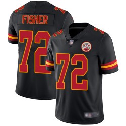 Limited Youth Eric Fisher Black Jersey - #72 Football Kansas City Chiefs Rush Vapor Untouchable