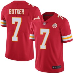 Limited Youth Harrison Butker Red Home Jersey - #7 Football Kansas City Chiefs Vapor Untouchable