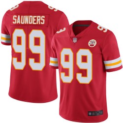 Limited Youth Khalen Saunders Red Home Jersey - #99 Football Kansas City Chiefs Vapor Untouchable