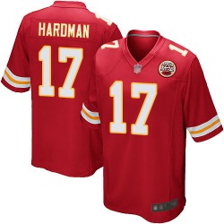 Game Men's Mecole Hardman Red Home Jersey - #17 Football Kansas City Chiefs