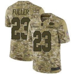 Limited Youth Kendall Fuller Camo Jersey - #23 Football Kansas City Chiefs 2018 Salute to Service