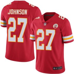 Limited Youth Larry Johnson Red Home Jersey - #27 Football Kansas City Chiefs Vapor Untouchable