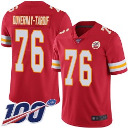 Limited Youth Laurent Duvernay-Tardif Red Home Jersey - #76 Football Kansas City Chiefs 100th Season Vapor Untouchable