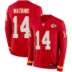 Limited Youth Sammy Watkins Red Jersey - #14 Football Kansas City Chiefs Therma Long Sleeve