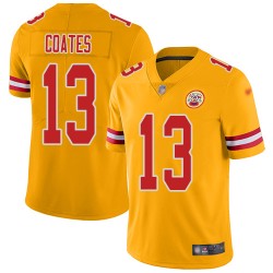 Limited Youth Sammie Coates Gold Jersey - #13 Football Kansas City Chiefs Inverted Legend