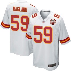Game Men's Reggie Ragland White Road Jersey - #59 Football Kansas City Chiefs