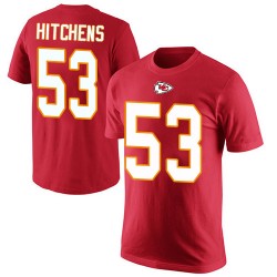 Anthony Hitchens Red Rush Pride Name & Number - #53 Football Kansas City Chiefs T-Shirt