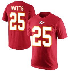Armani Watts Red Rush Pride Name & Number - #25 Football Kansas City Chiefs T-Shirt