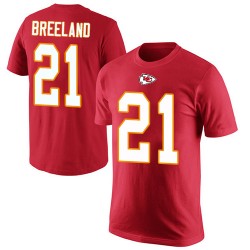 Bashaud Breeland Red Rush Pride Name & Number - #21 Football Kansas City Chiefs T-Shirt