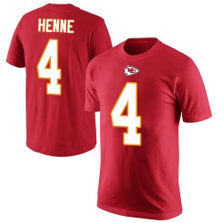 Chad Henne Red Rush Pride Name & Number - #4 Football Kansas City Chiefs T-Shirt