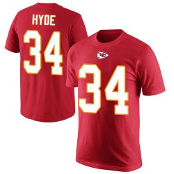 Carlos Hyde Red Rush Pride Name & Number - #34 Football Kansas City Chiefs T-Shirt