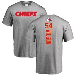 Damien Wilson Ash Backer - #54 Football Kansas City Chiefs T-Shirt