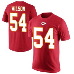 Damien Wilson Red Rush Pride Name & Number - #54 Football Kansas City Chiefs T-Shirt